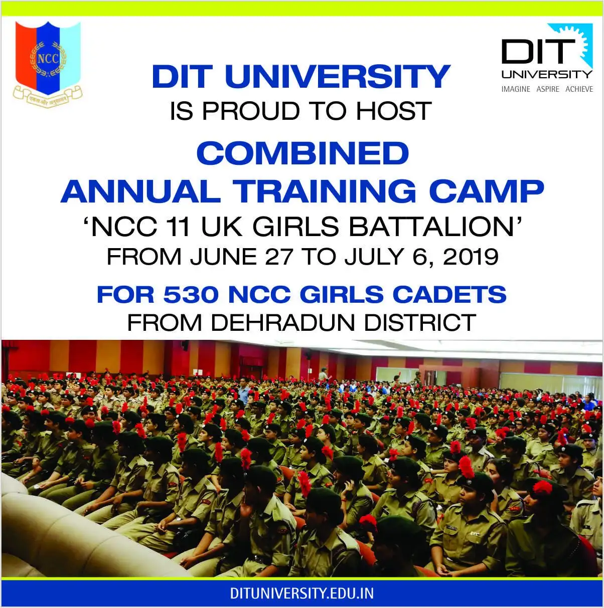 10 Days NCC Annual Training Camp (ATC) at DIT University